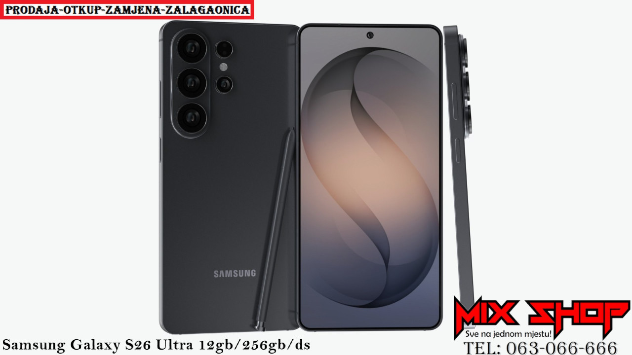 Samsung Galaxy S26 ULTRA 5G 12/256GB *Garancija*Zamjena* 12GB ds