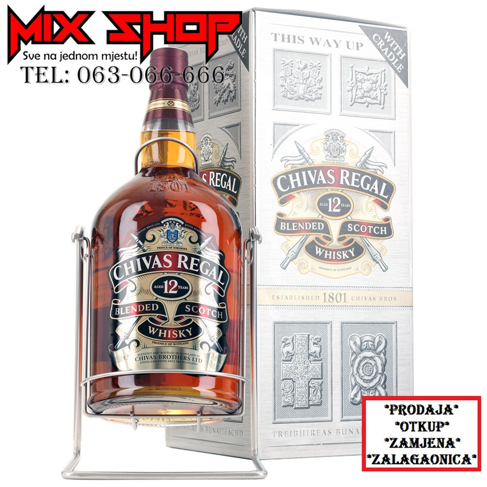 CHIVAS REGAL 4.5 LITRA SA STALKOM Whisky Whiskey Viski wiski