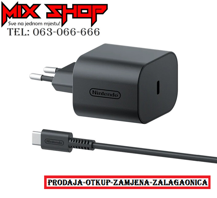 Nintendo Switch 2 Oled V2 Lite fast super brzi punjač adapter AC