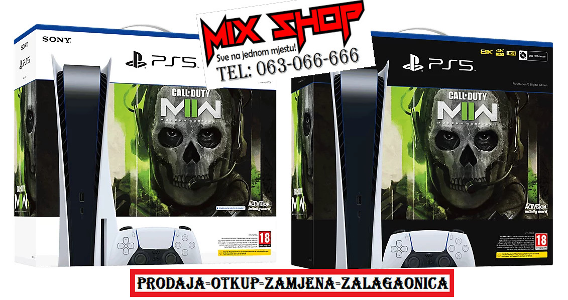 SONY PLAYSTATION 5 PS5 Nov Garancija*Zamjena Slim Disk Digital PS