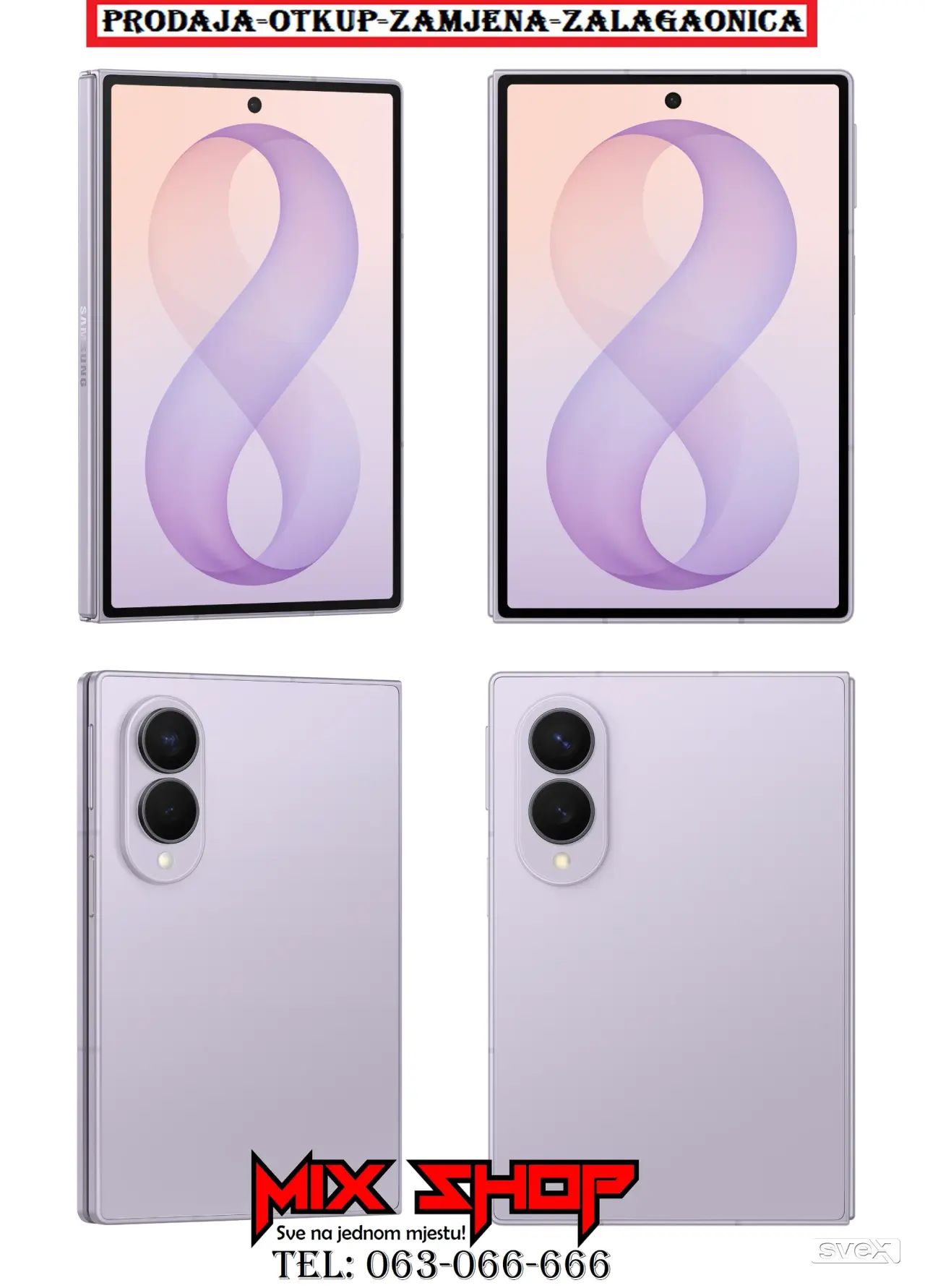 Samsung Galaxy Z FOLD 8 256GB NOVO*Garancija 2 god +Pokloni Fold8