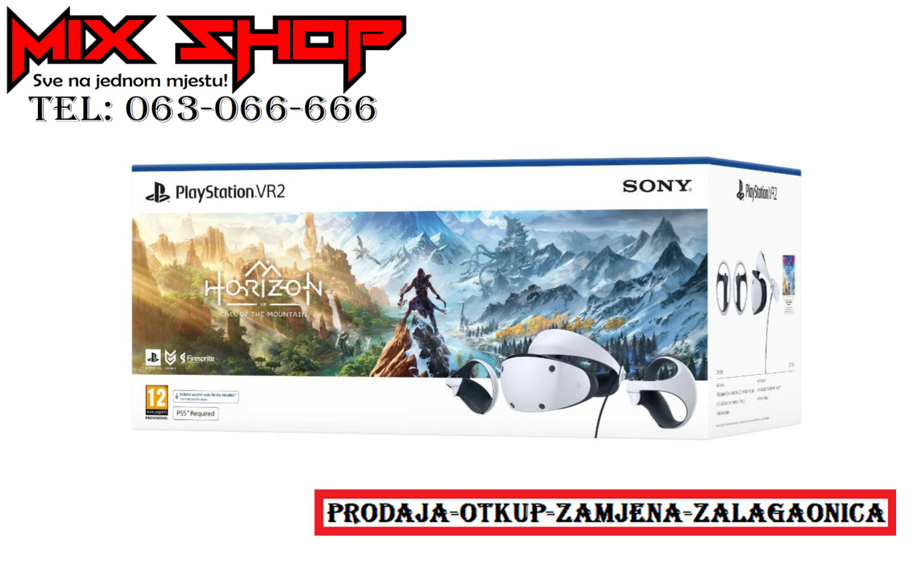 PS5 PLAYSTATION 5 VR2 Naočale +Horizon Call of Mountain SONY VR 2