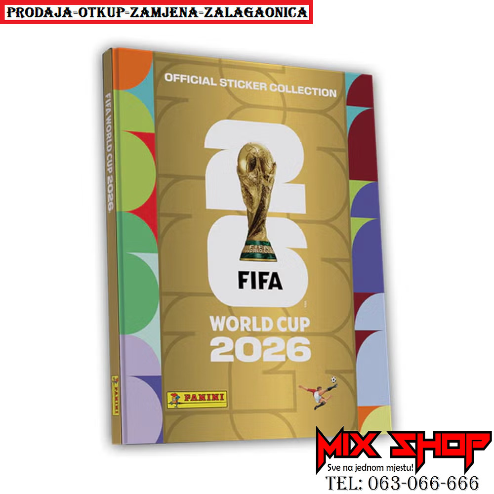 GOLD POPUNJEN ALBUM 2026 Svjetsko prvenstvo Fifa World Cup Tvrdi