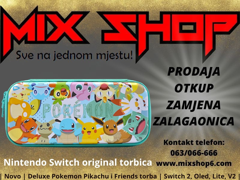 Nintendo Switch Pokemon Pikachu Friends Vault Travel Case 2 Oled