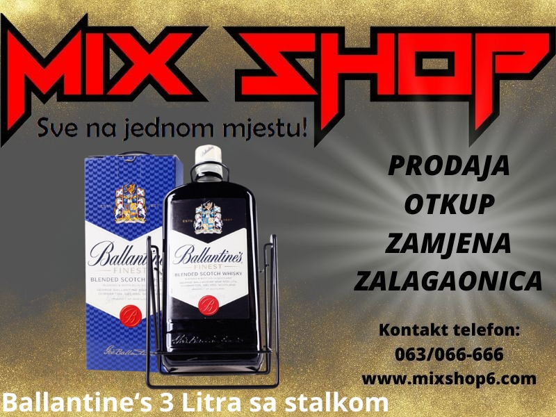 BALLANTINE"S 3 LITRA SA STALKOM Whisky Whiskey Viski 3L