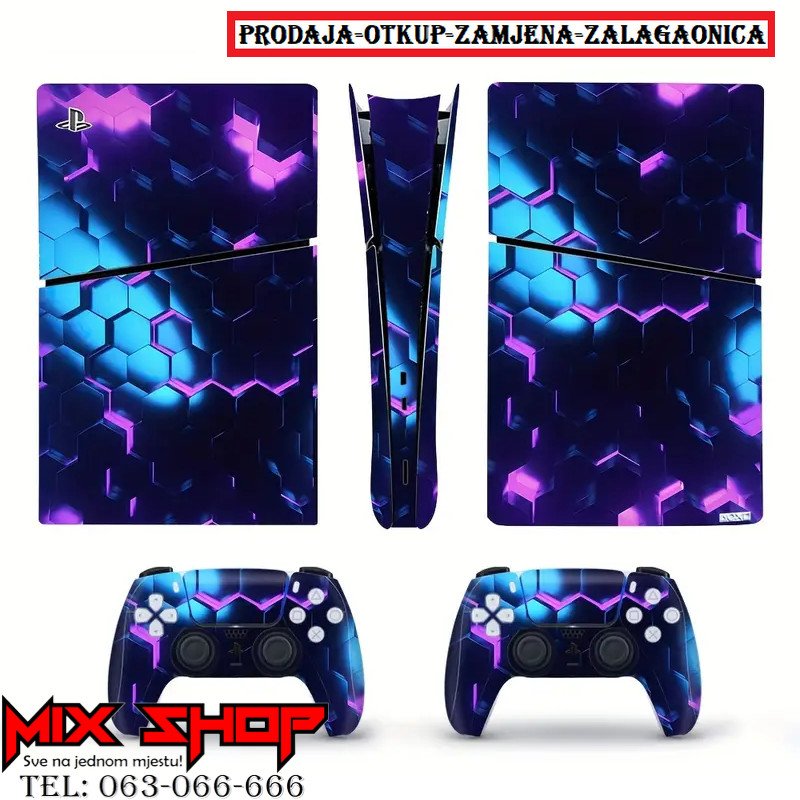 Naljepnica Sticker Stiker za Sony PS5 Playstation 5 Fat/Slim/Pro