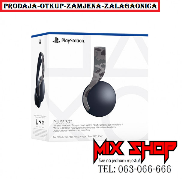 SONY PULSE 3D PLAYSTATION 5 PS5 BEŽIČNE BLUETOOTH WiFi WIRELESS
