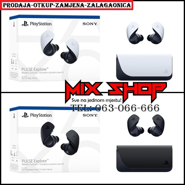 SONY PULSE EXPLORE Playstation 5 PS5 Bežične Bluetooth Wireless