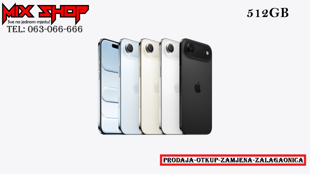 Apple Iphone AIR 512GB NOVOO *Garancija*Zamjena da* 17