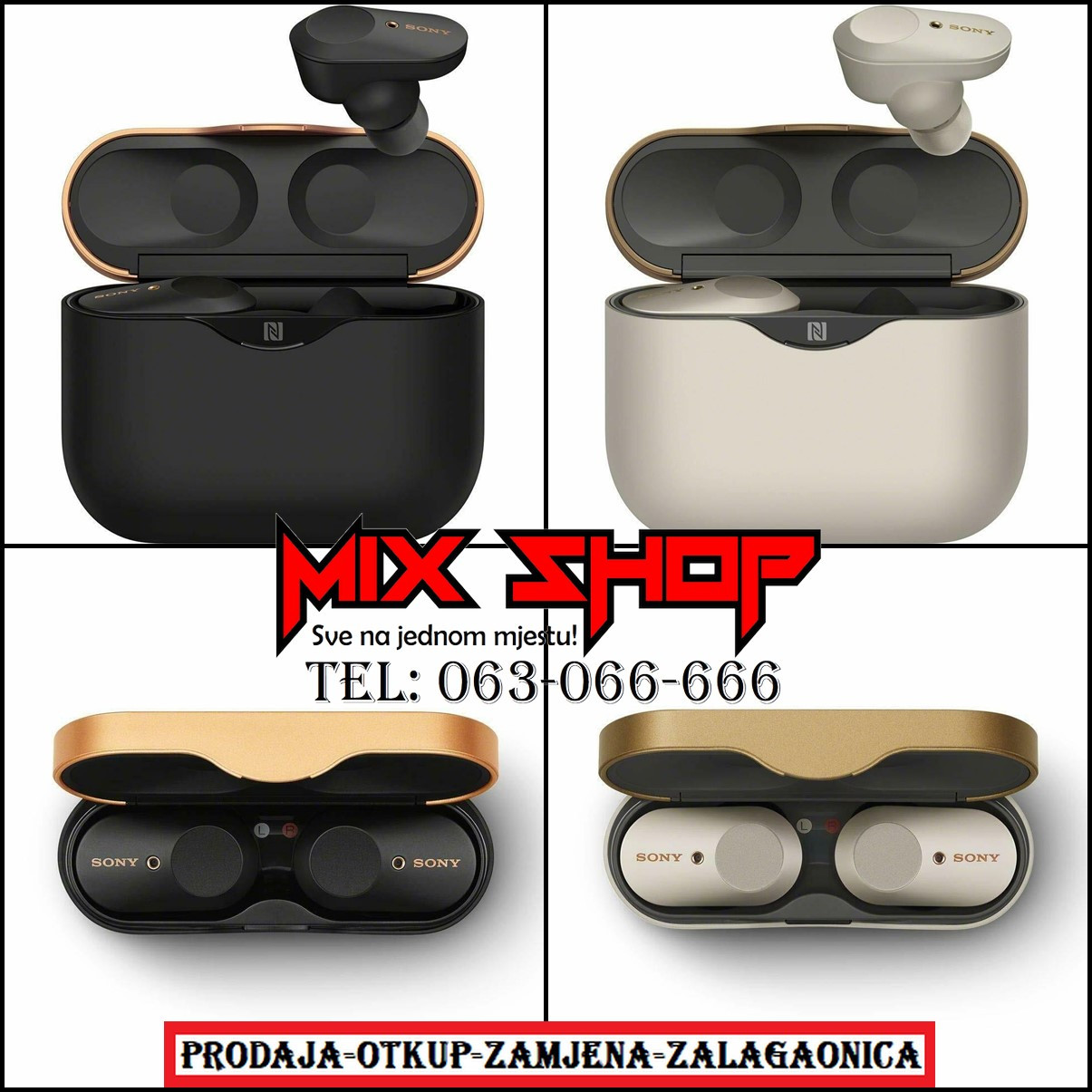 SONY WF-1000XM3 Bežične Slušalice XM3 WF1000XM3 EarBuds 1000 XM3