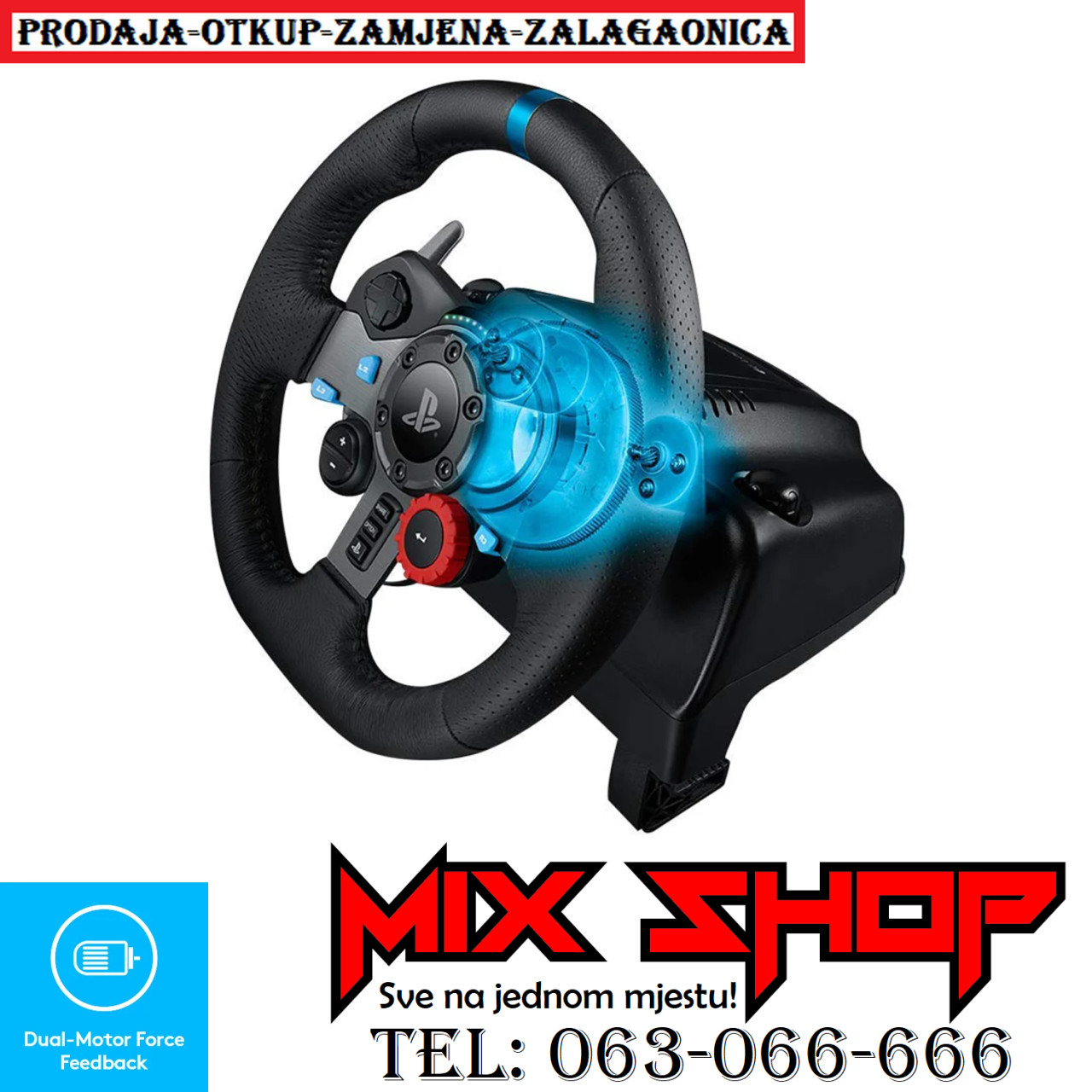 LOGITECH G29 Driving Force Racing Wheel PS4 PS5 PLAYSTATION 4 5