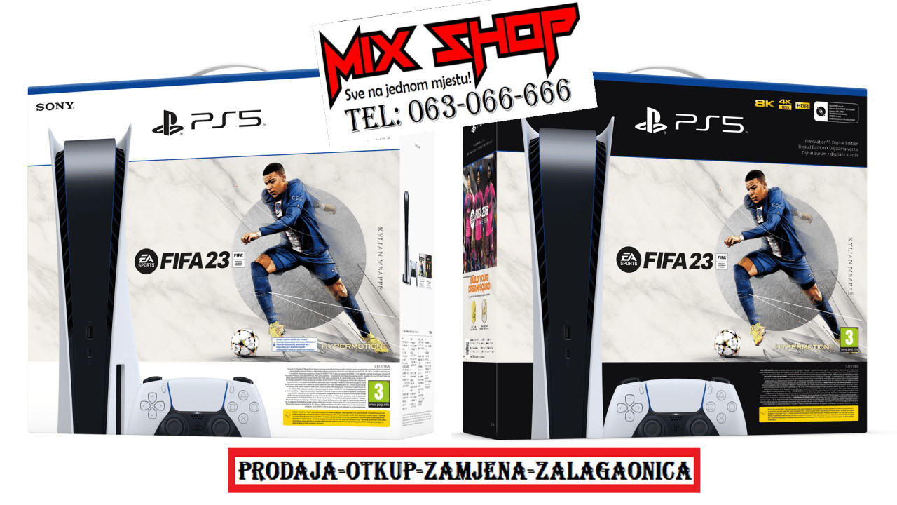 SONY PLAYSTATION 5 PS5 Nov Garancija*Zamjena Slim Disk Digital PS