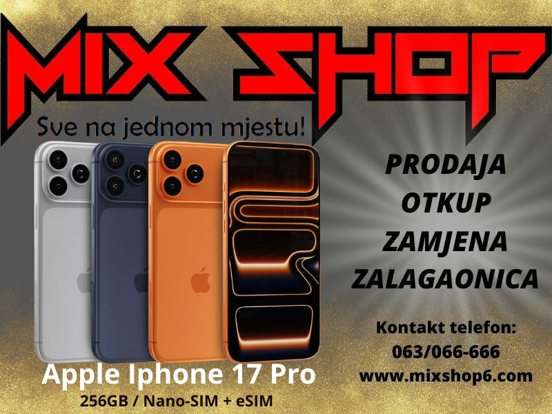 APPLE IPHONE 17 PRO 256GB *Garancija*Zamjena*Sve boje* 256 GB