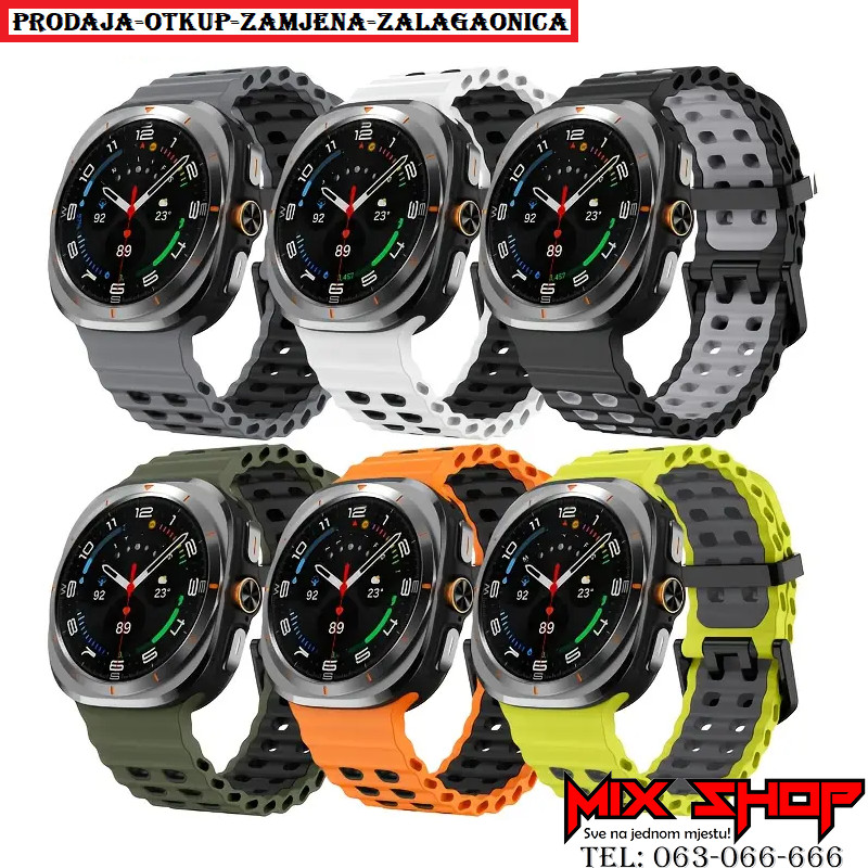 Silikonski remen Samsung Galaxy Watch Ultra 1 i 2 47mm sat ultra2