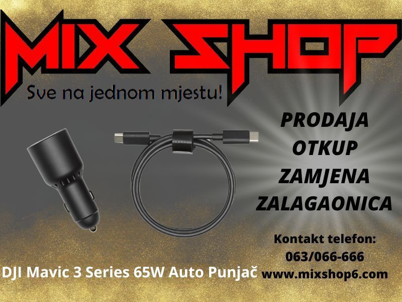 AUTO PUNJAČ 65W za DJI Mavic 3/Pro/Cine/Classic/Air/Avata DRON 2