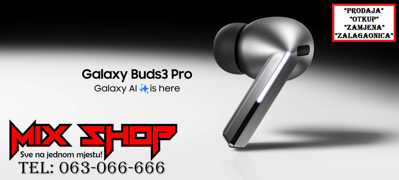 SAMSUNG GALAXY BUDS 3 PRO Bežične Bluetooth Wireless Wi Fi buds3