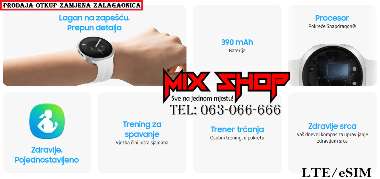 SAMSUNG GALAXY Watch 9 LTE sat 40mm|44mm GARANCIJA Watch9 40 44