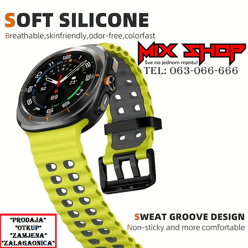 Silikonski remen Samsung Galaxy Watch Ultra 1 i 2 47mm sat ultra2