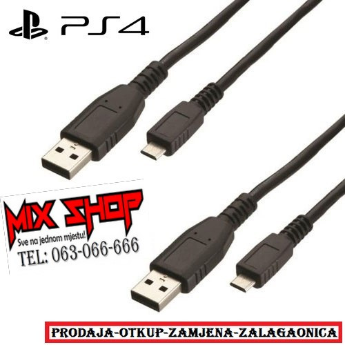 PS4 PUNJAČ za JOYSTICK PLAYSTATION 4 GAMEPAD KONTROLER DŽOJSTIK