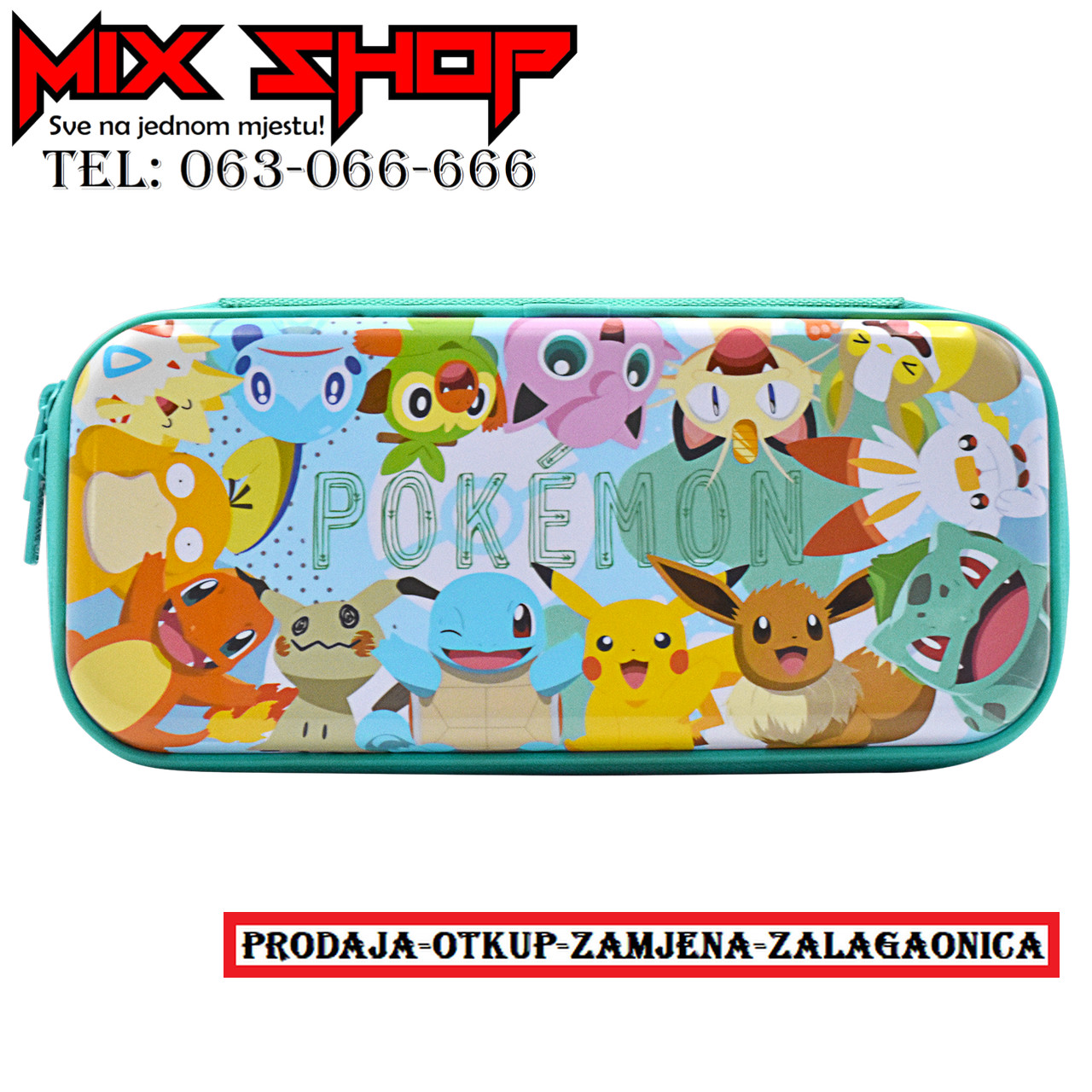 Nintendo Switch Pokemon Pikachu Friends Vault Travel Case 2 Oled