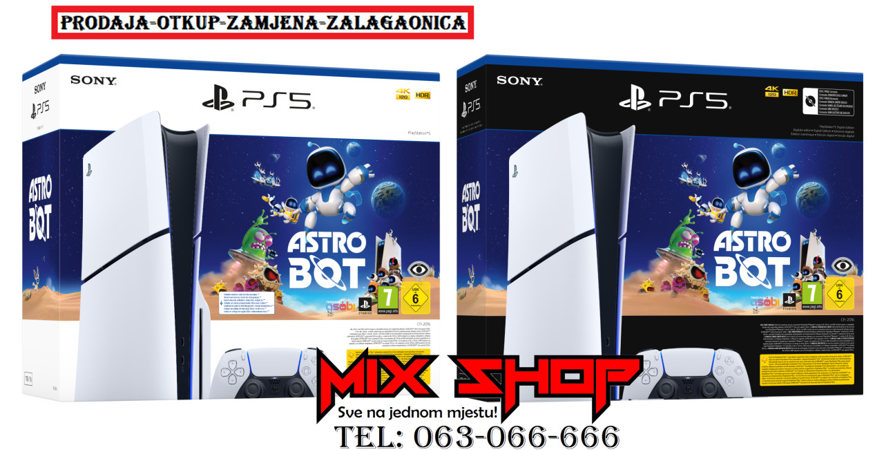 SONY PLAYSTATION 5 PS5 Nov Garancija*Zamjena Slim Disk Digital PS