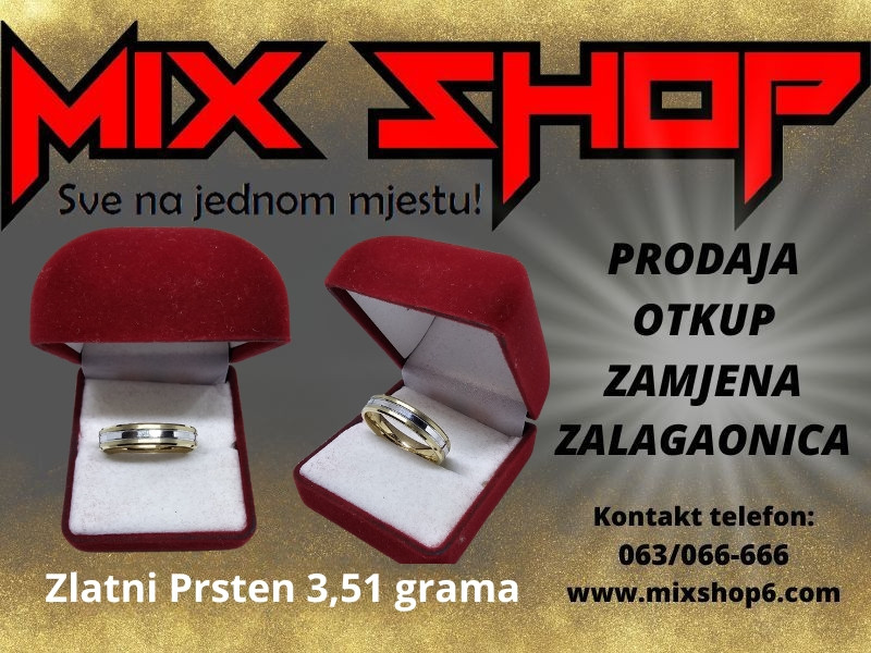 Zlatni Prsten 3,51g NOVO Zlato Zlatna Prstenja Vera