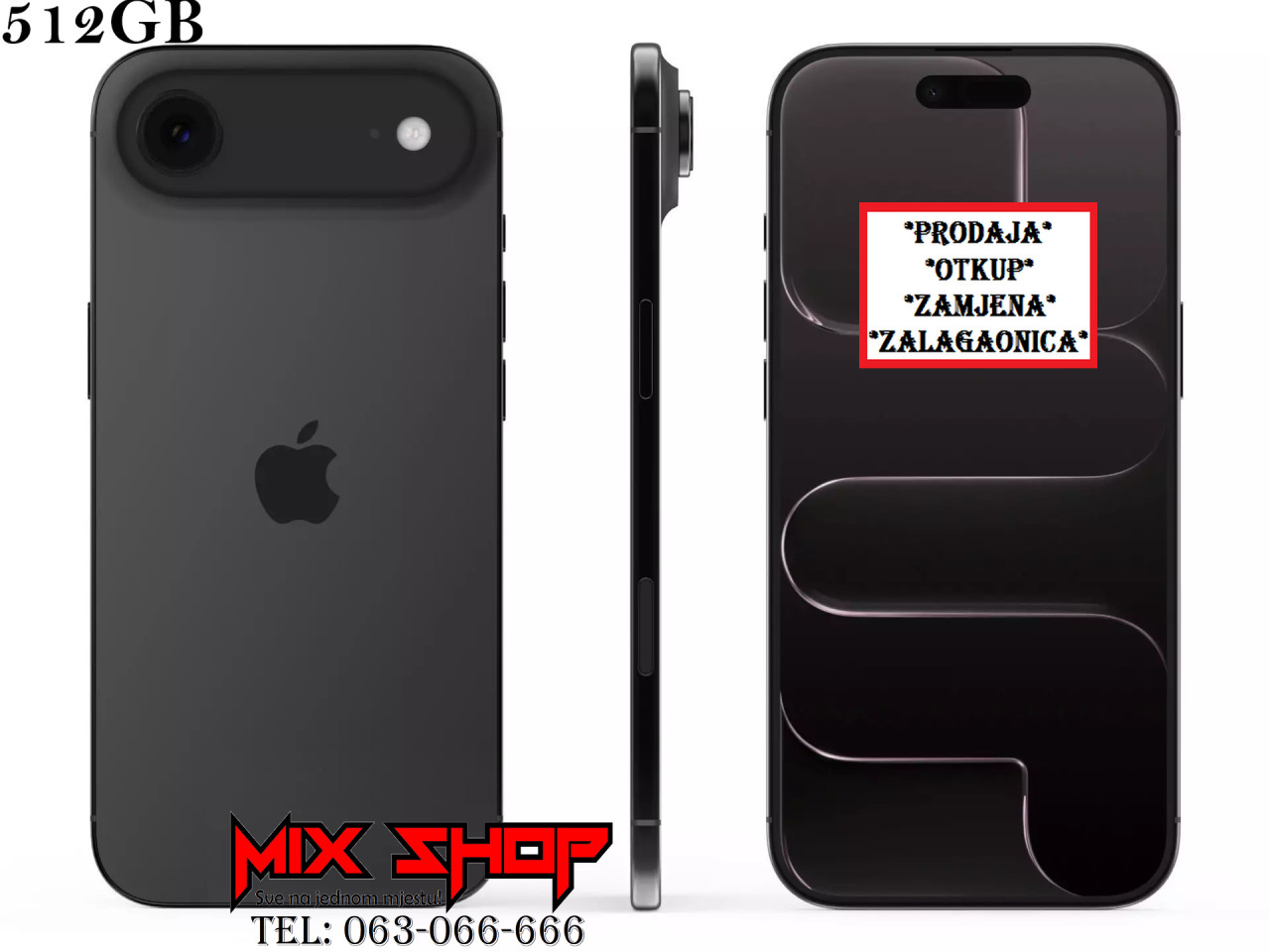 Apple Iphone AIR 512GB NOVOO *Garancija*Zamjena da* 17