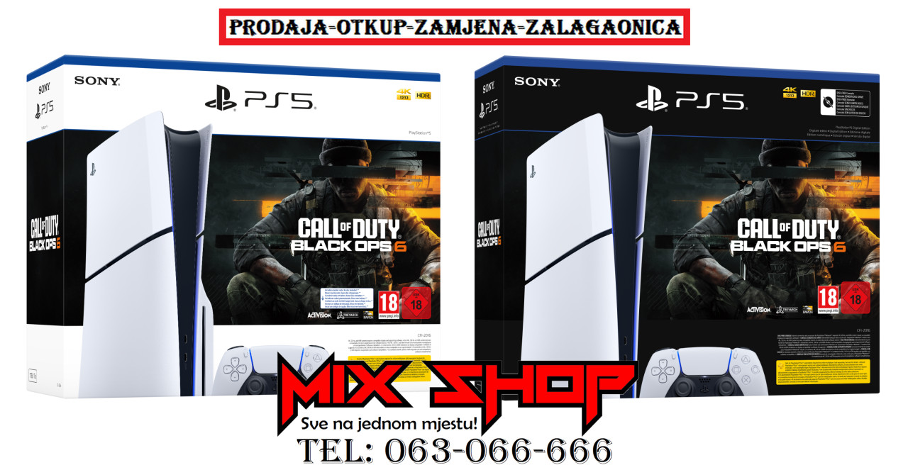SONY PLAYSTATION 5 PS5 Nov Garancija*Zamjena Slim Disk Digital PS