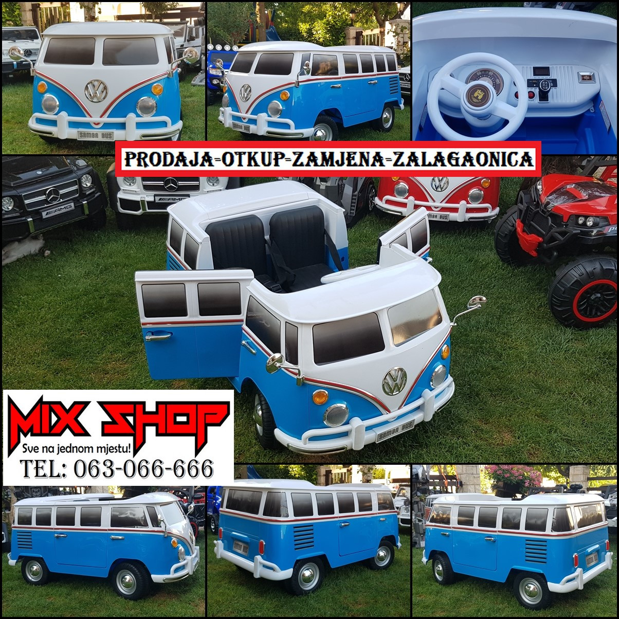 VW SAMBA BUS BUBA Dječji dječi auto autić akumulator za djecu
