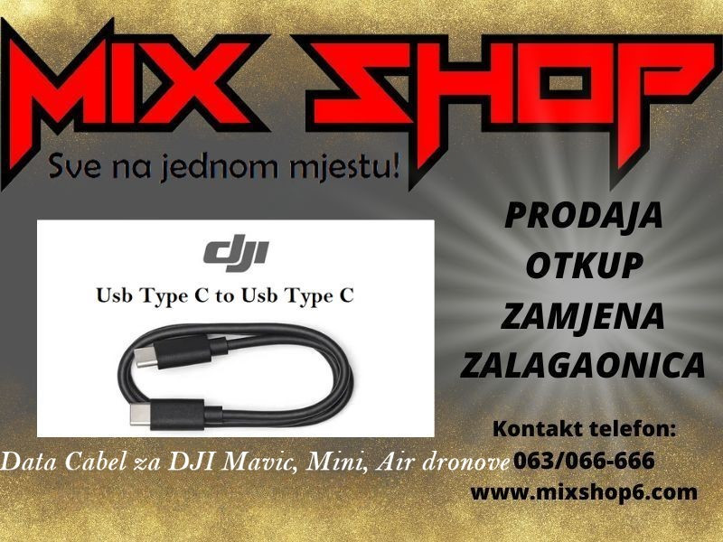 DATA CABLE DJI MAVIC MINI AIR 2 2S 3 4 5 PRO Kontroler USB Type C