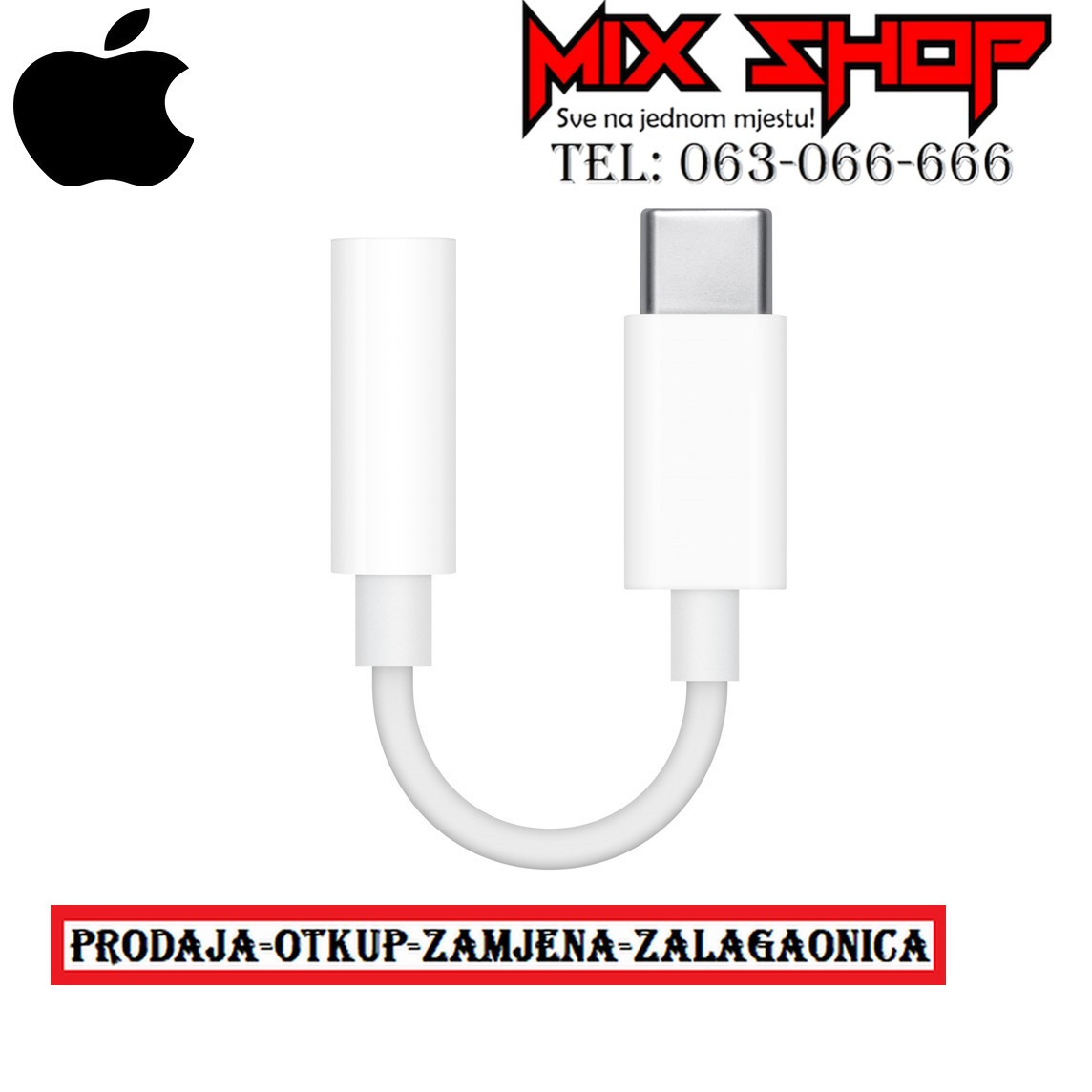 Usb Type C to 3.5mm jack adapter prelaz za slušalice nastavak 3.5