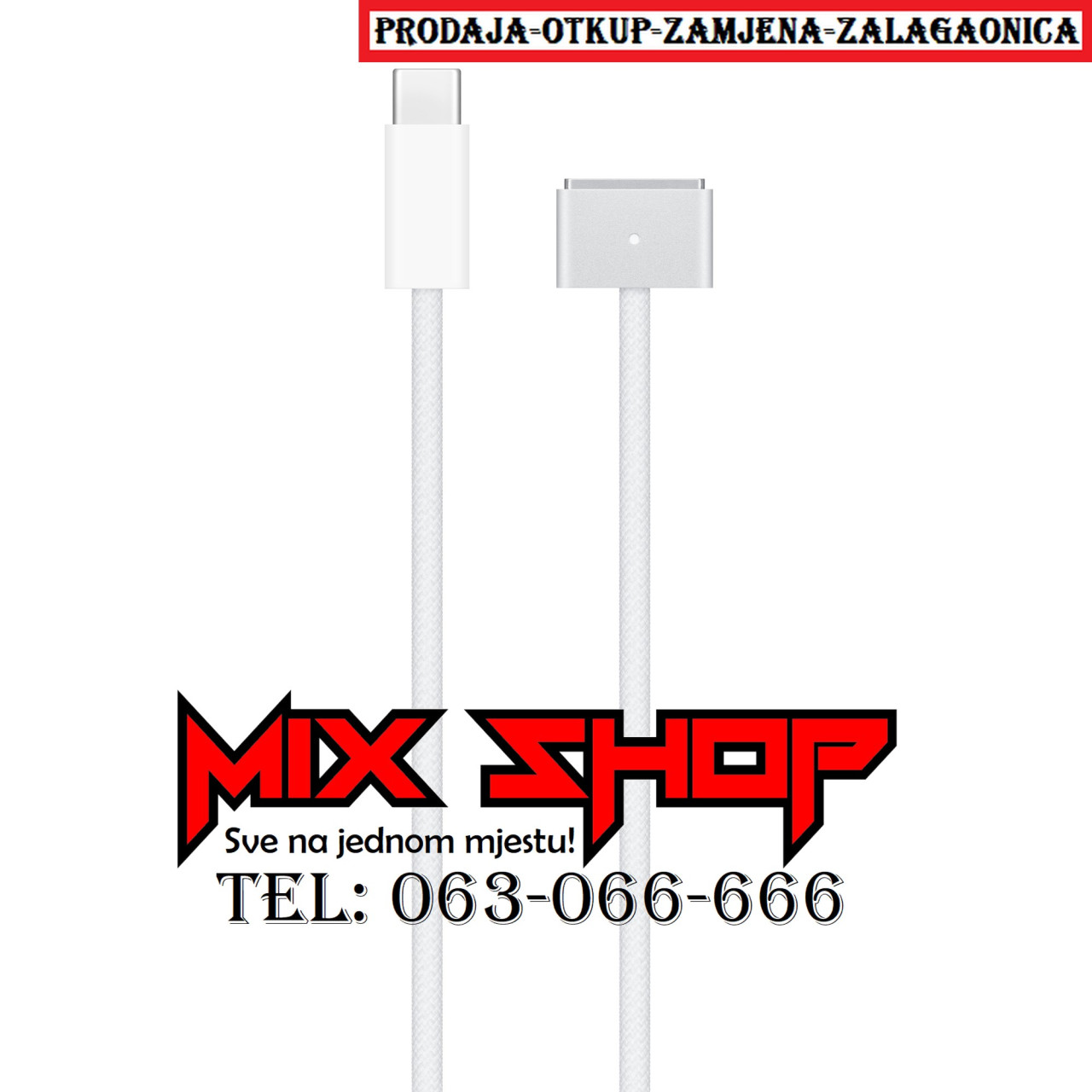 Usb-C to MagSafe 3 Kabel za APPLE Macbook PRO/AIR Laptop Punjač