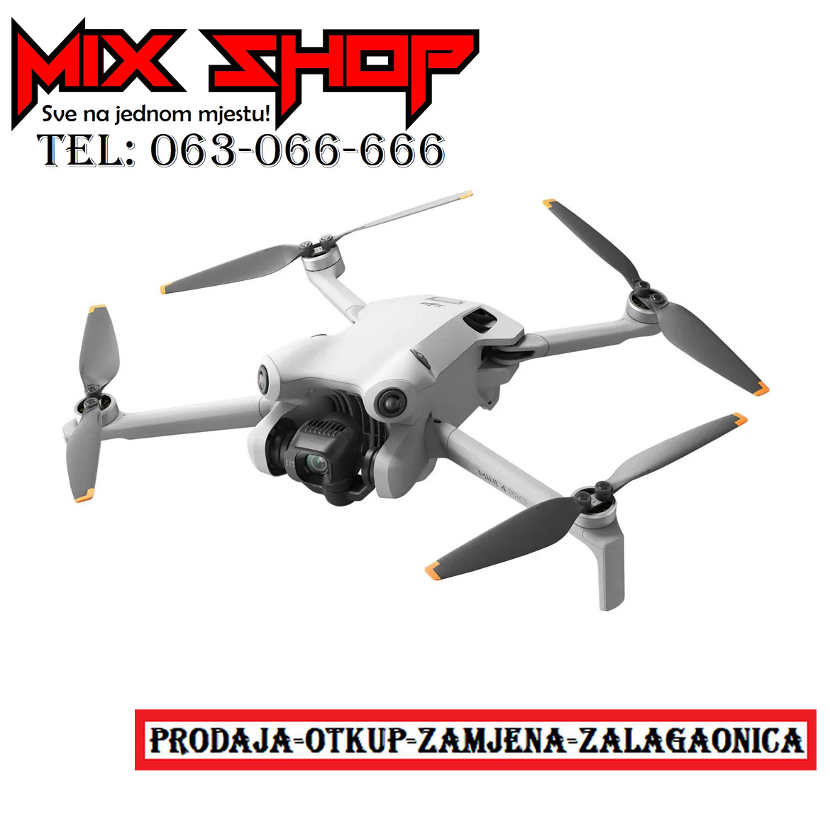 DJI MINI 4 PRO (RC 2) Dron *Novo*Garancija*Na stanju* (RC2 GL)
