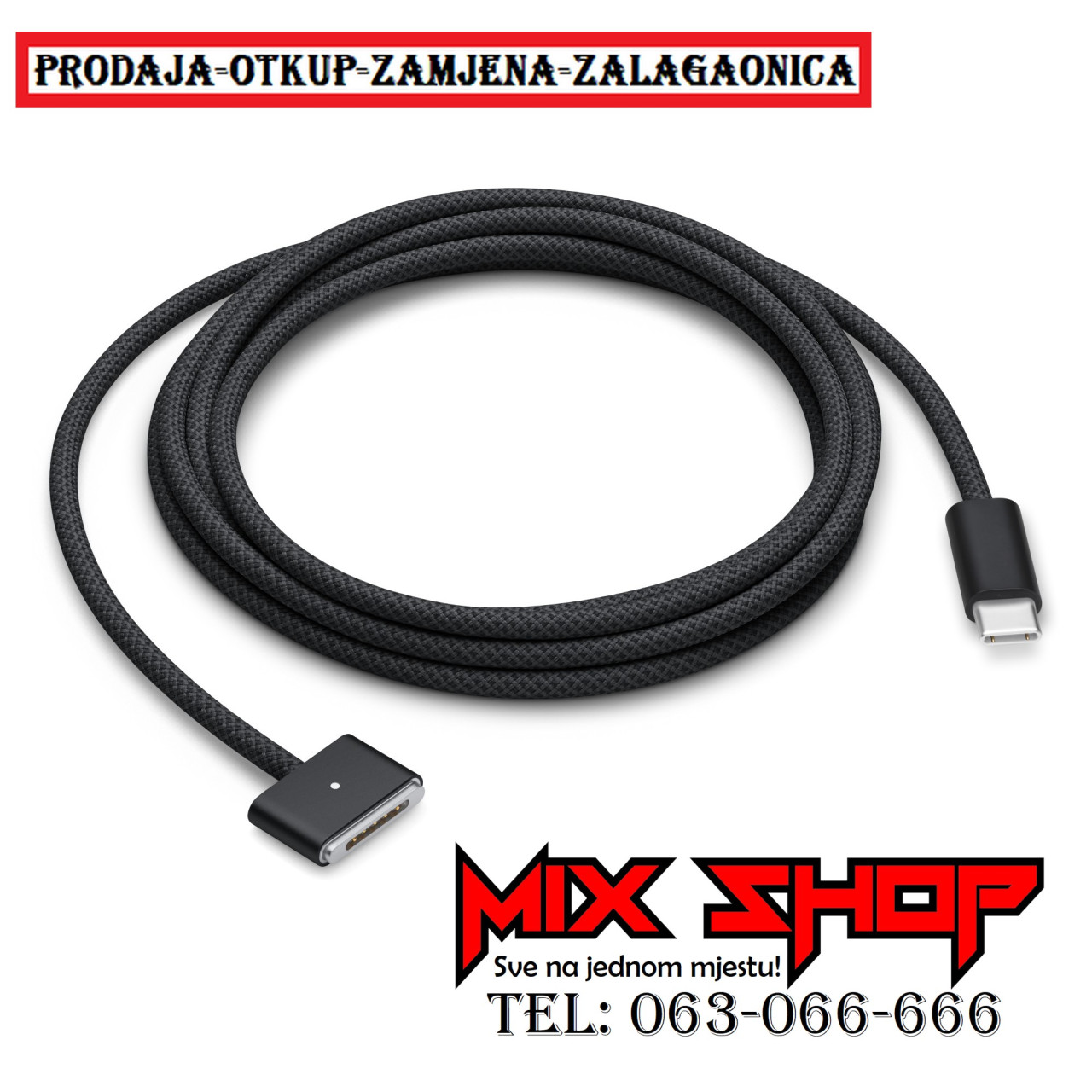 Usb-C to MagSafe 3 Kabel za APPLE Macbook PRO/AIR Laptop Punjač