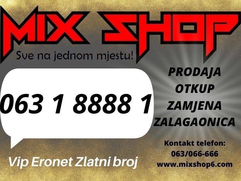 *063-188-881* ERONET GOLD ZLATNI BROJ TOP VIP BROJEVI