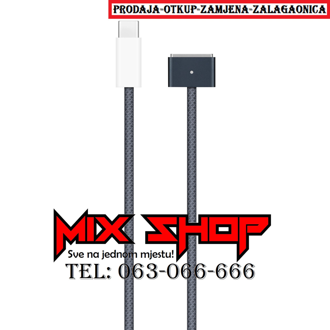 Usb-C to MagSafe 3 Kabel za APPLE Macbook PRO/AIR Laptop Punjač
