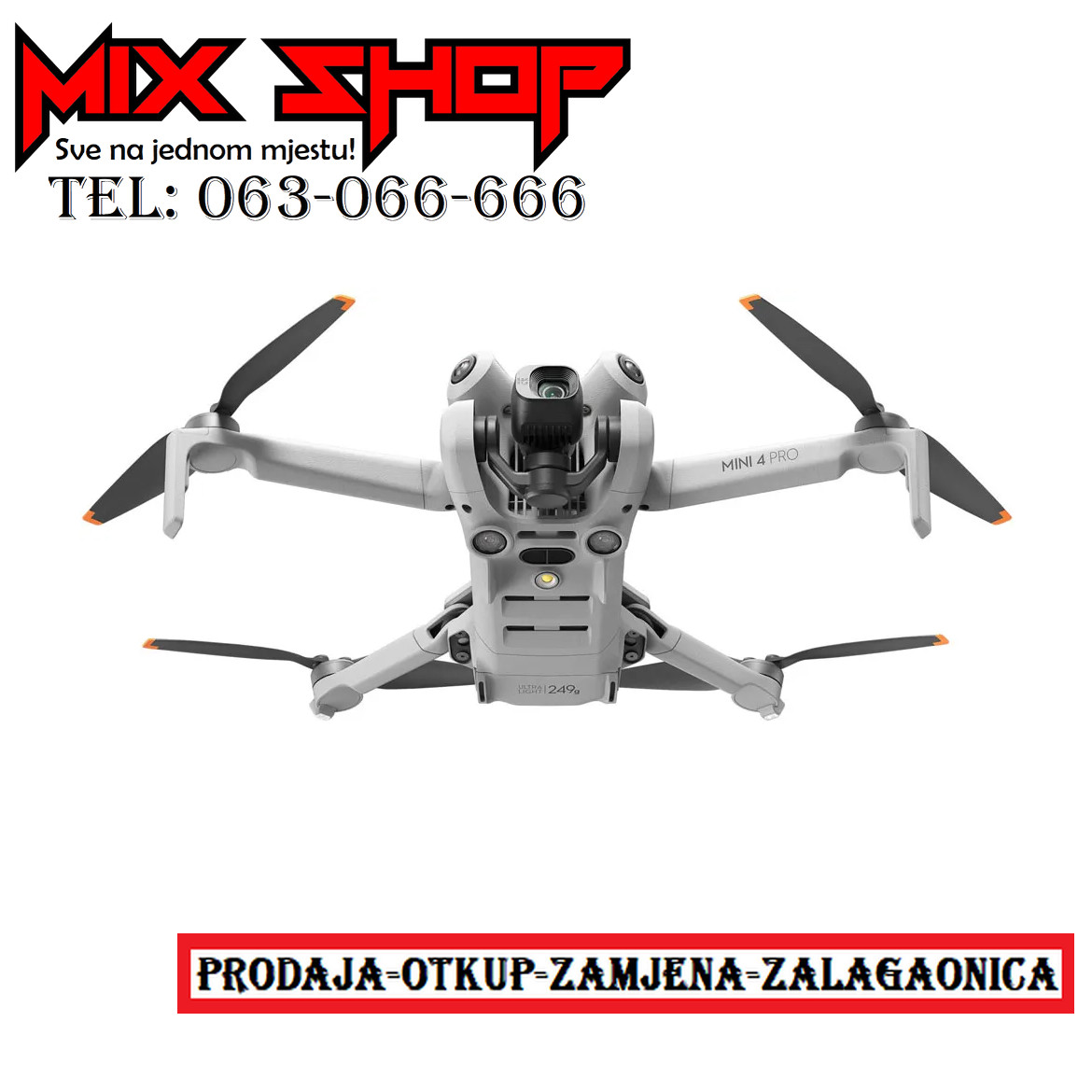 DJI MINI 4 PRO (RC 2) Dron *Novo*Garancija*Na stanju* (RC2 GL)