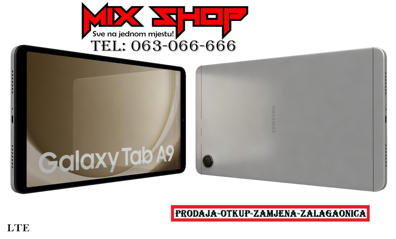 GALAXY TAB A9 8.7" 4GB/64GB Garancija*Na stanju SM-X115 LTE 4G 5G