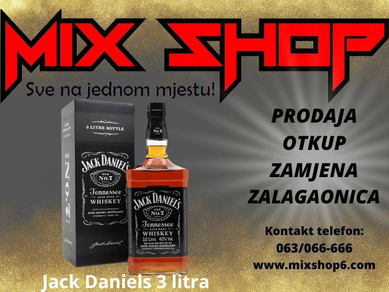 Velika boca JACK DANIELS 3 LITRA Whisky Whiskey Viski 3L