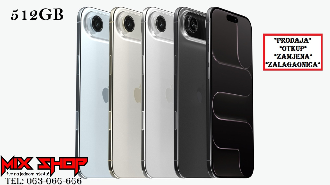 Apple Iphone AIR 512GB NOVOO *Garancija*Zamjena da* 17