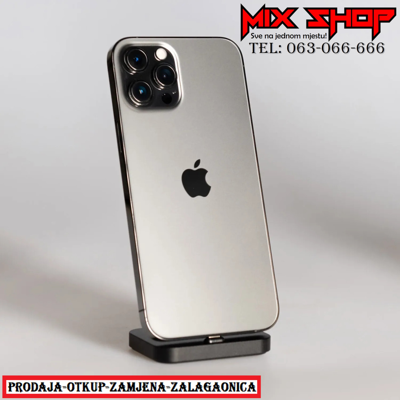 APPLE IPHONE 12 PRO 256GB Black/Crni *KAO NOV* icloud zaključan