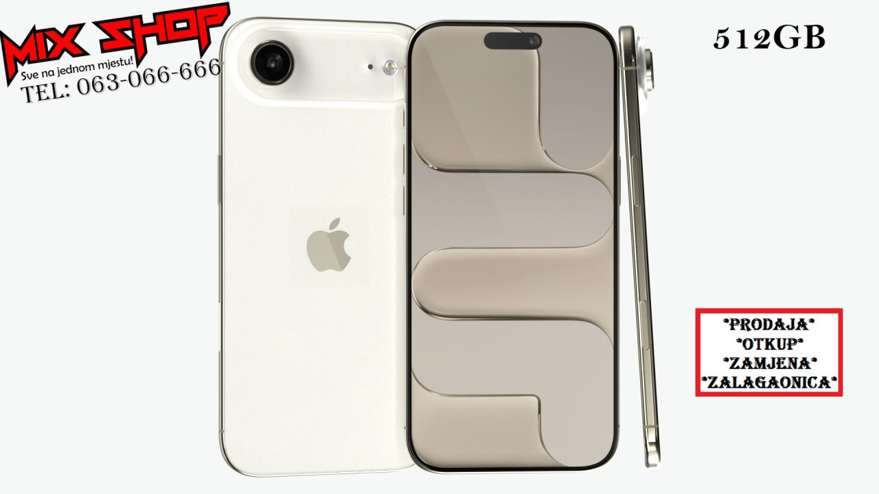 Apple Iphone AIR 512GB NOVOO *Garancija*Zamjena da* 17