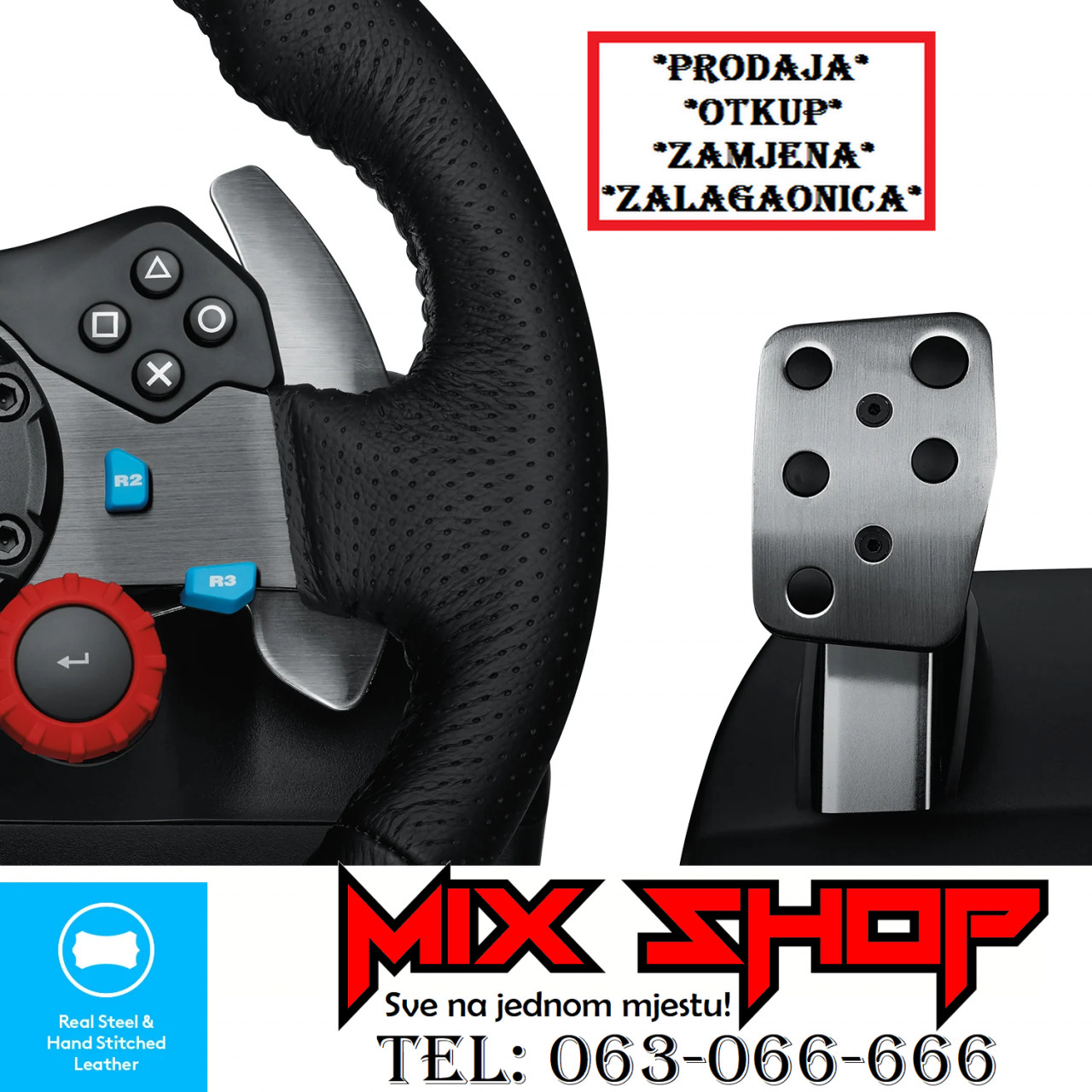 LOGITECH G29 Driving Force Racing Wheel PS4 PS5 PLAYSTATION 4 5