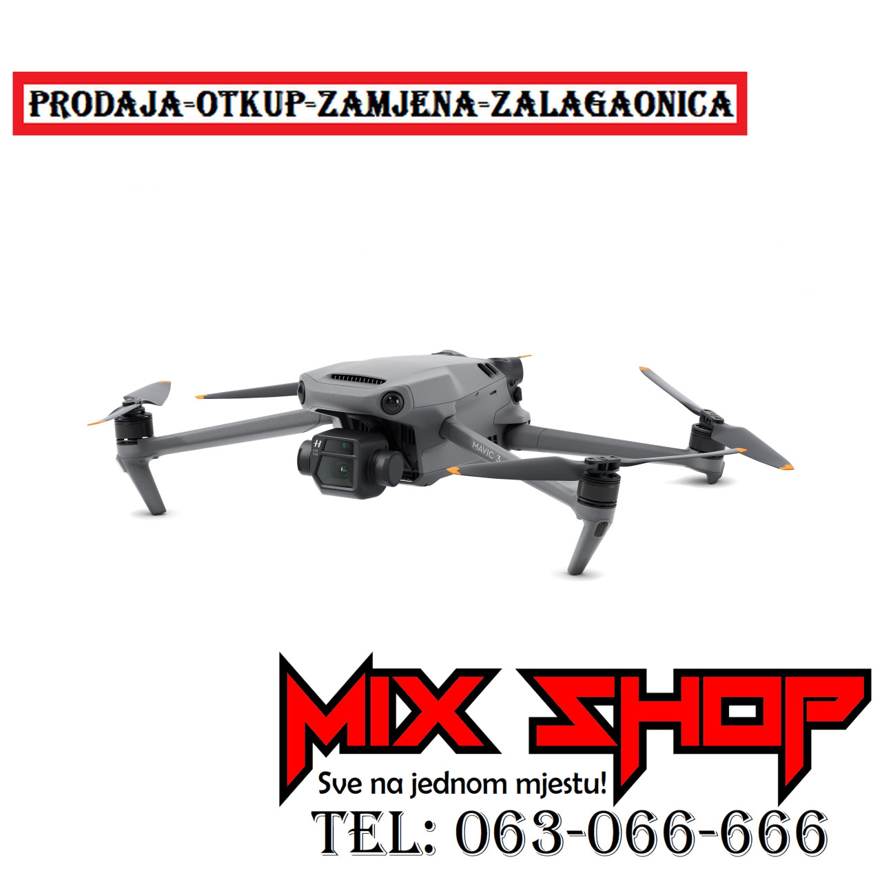 DJI MAVIC 3 HASSELBLAD *Novo*Garancija* Sa pro gl daljinskim