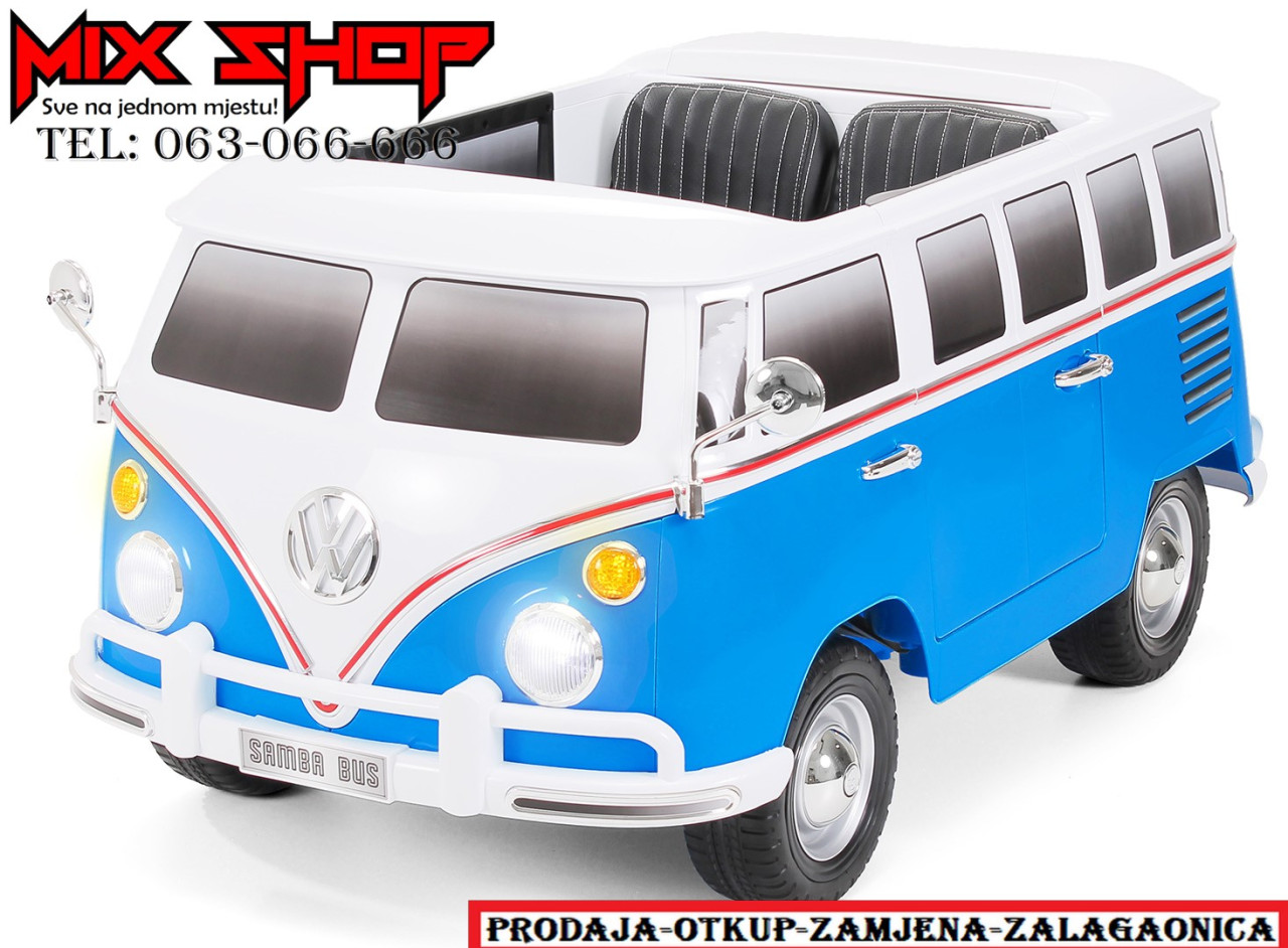 VW SAMBA BUS BUBA Dječji dječi auto autić akumulator za djecu