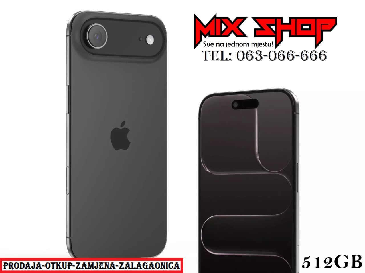Apple Iphone AIR 512GB NOVOO *Garancija*Zamjena da* 17