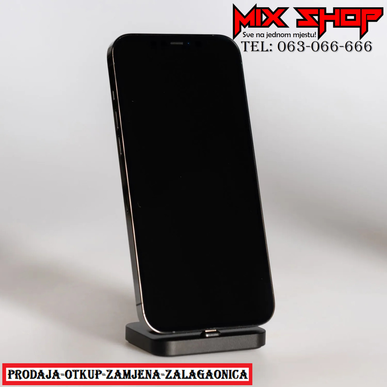 APPLE IPHONE 12 PRO 256GB Black/Crni *KAO NOV* icloud zaključan