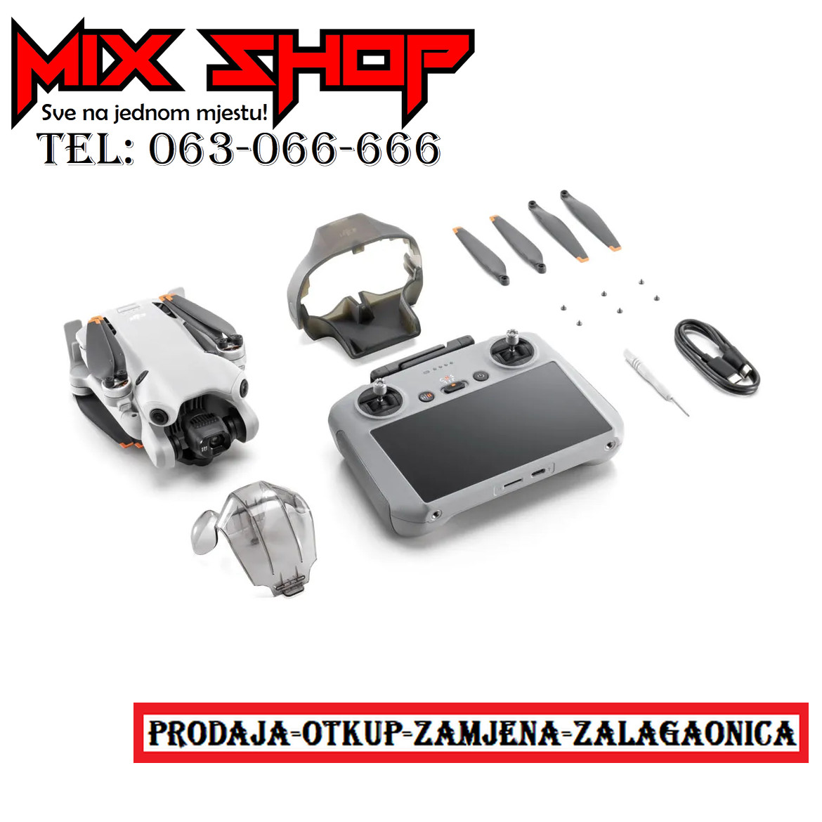 DJI MINI 4 PRO (RC 2) Dron *Novo*Garancija*Na stanju* (RC2 GL)