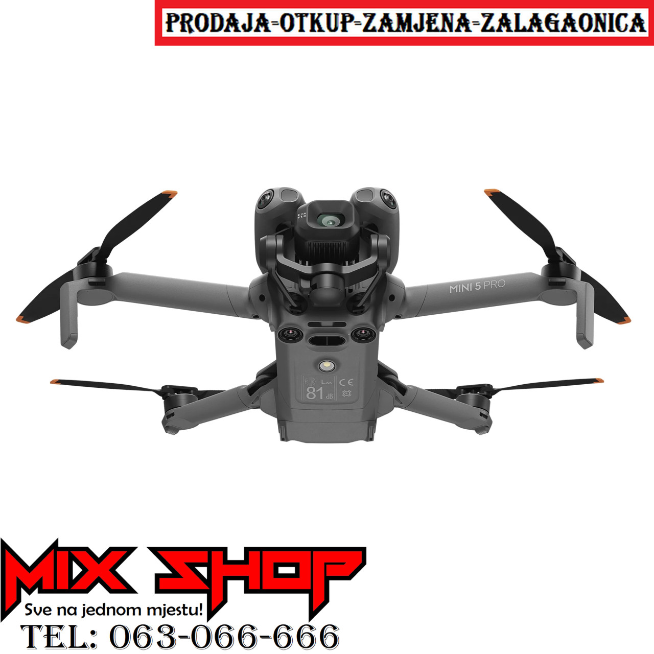 DJI MINI 5 PRO (Drone Only) Novo *Garancija*Zamjena da*Na stanju*