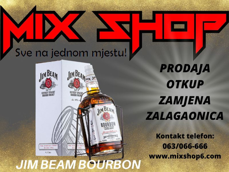 JIM BEAM BOURBON 4.5 LITRA SA STALKOM Viski Burbon Whisky Whiskey